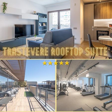 Aurealiving - Trastevere Suite With Rooftop & Gym, Your Place In ローマ エクステリア 写真