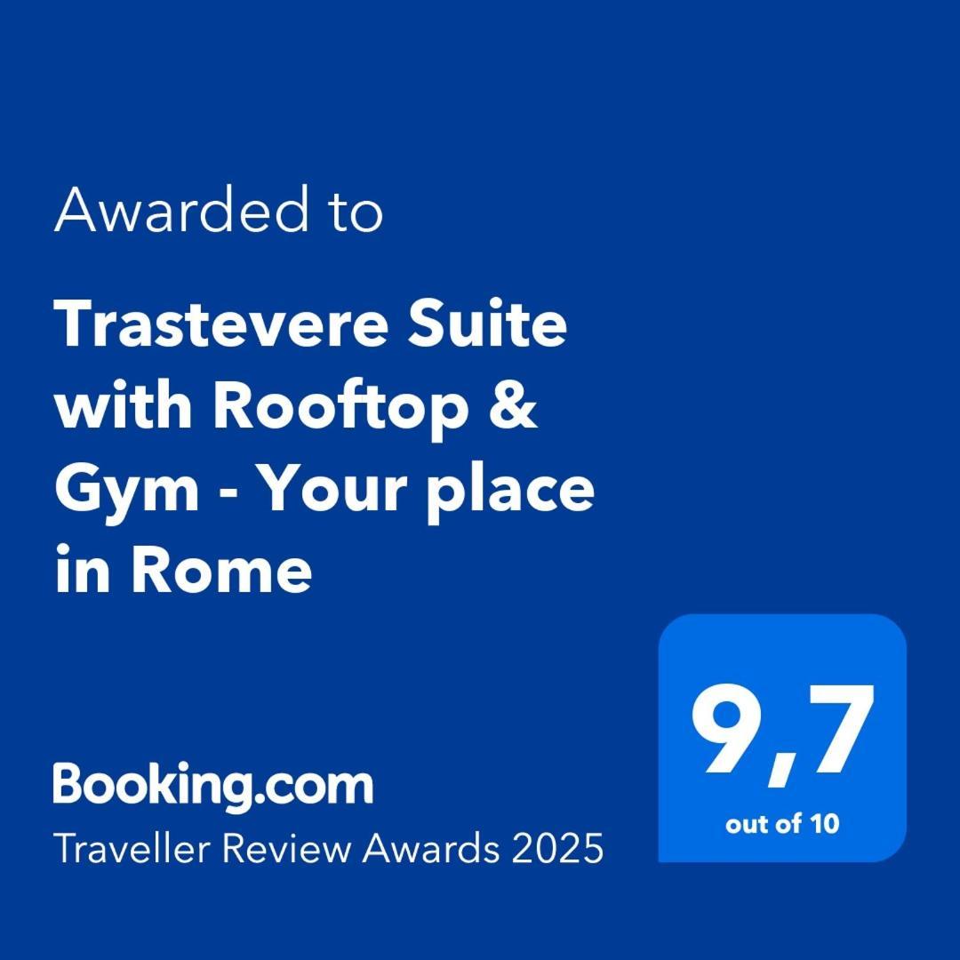Aurealiving - Trastevere Suite With Rooftop & Gym, Your Place In ローマ エクステリア 写真